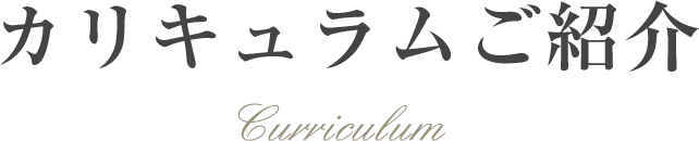 カリキュラムご紹介